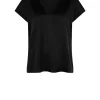 DANTE6 D6Luiza Satin V-Neck Top* Tops