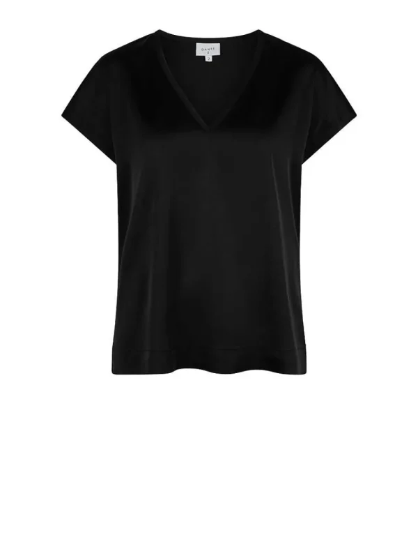 DANTE6 D6Luiza Satin V-Neck Top* Tops