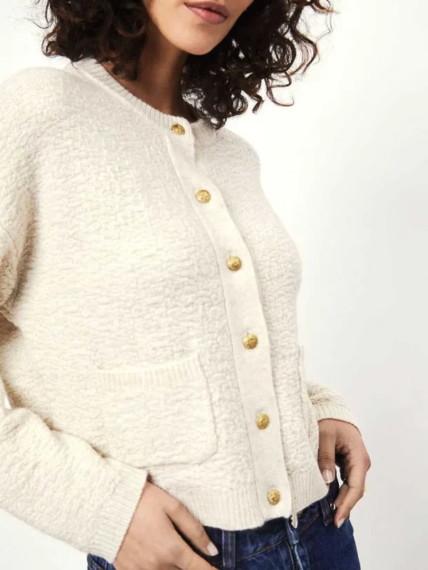 DANTE6 D6Nio Fancy Boucle Cardigan* Brei