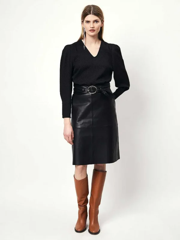 DANTE6 D6Noora Leather Skirt* Rokken