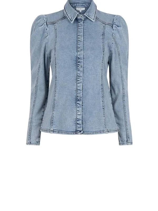 DANTE6 D6Worth Denim Blouse* Blouses