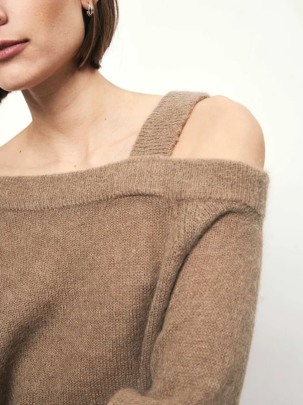 DANTE6 D6Yonka Off Shoulder Sweater* Brei